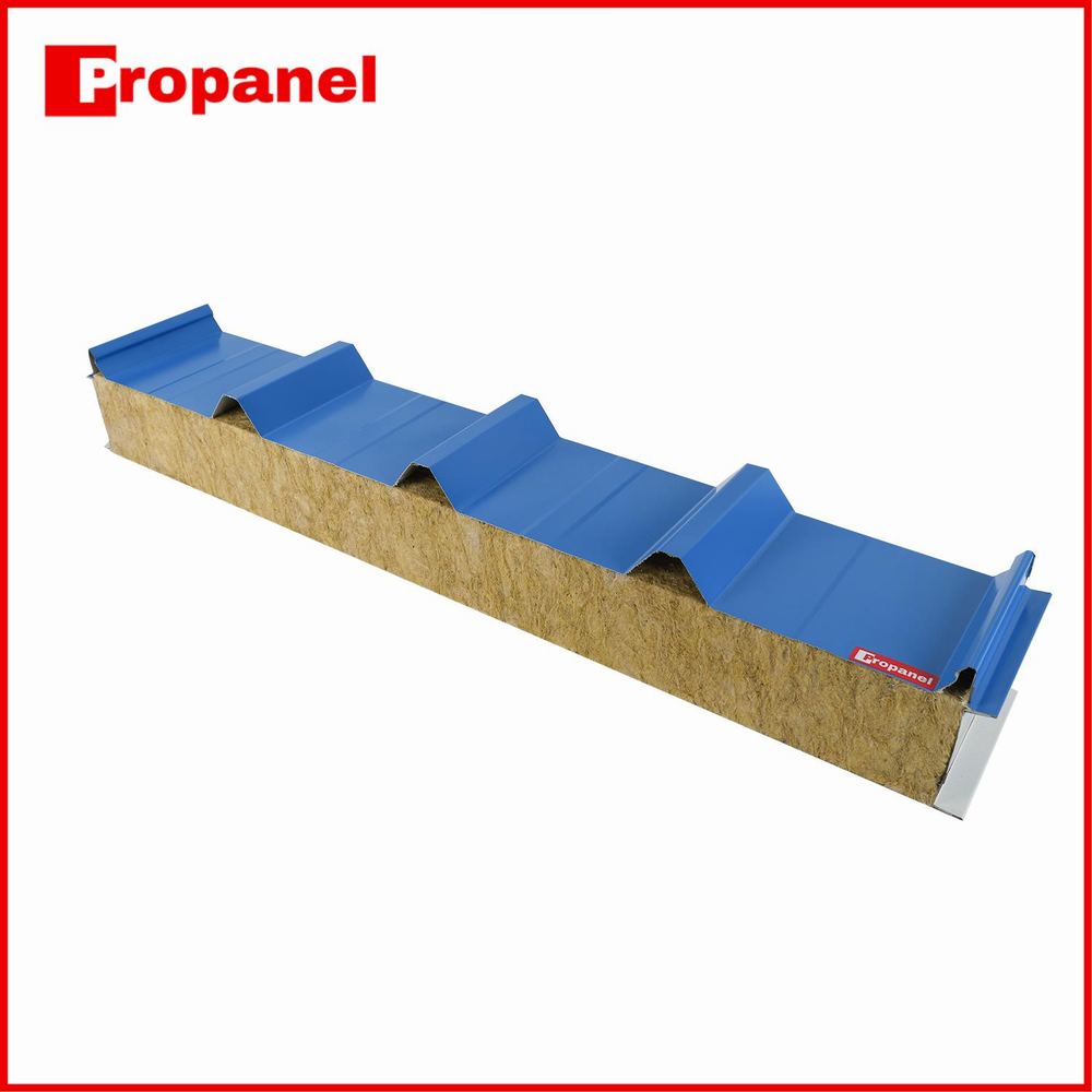 100mm rock wool roofing sandwich panel